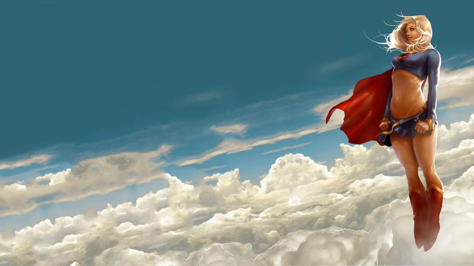 1920x1080 px, DC Comics, illustration, Supergirl