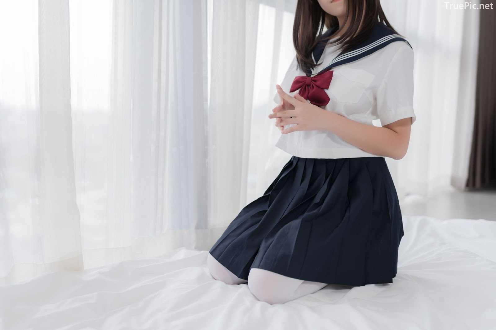 [MTCos] 喵糖映画 Vol.002 - Chinese model - Cosplay Japanese School Girl Student with Cat Hairband