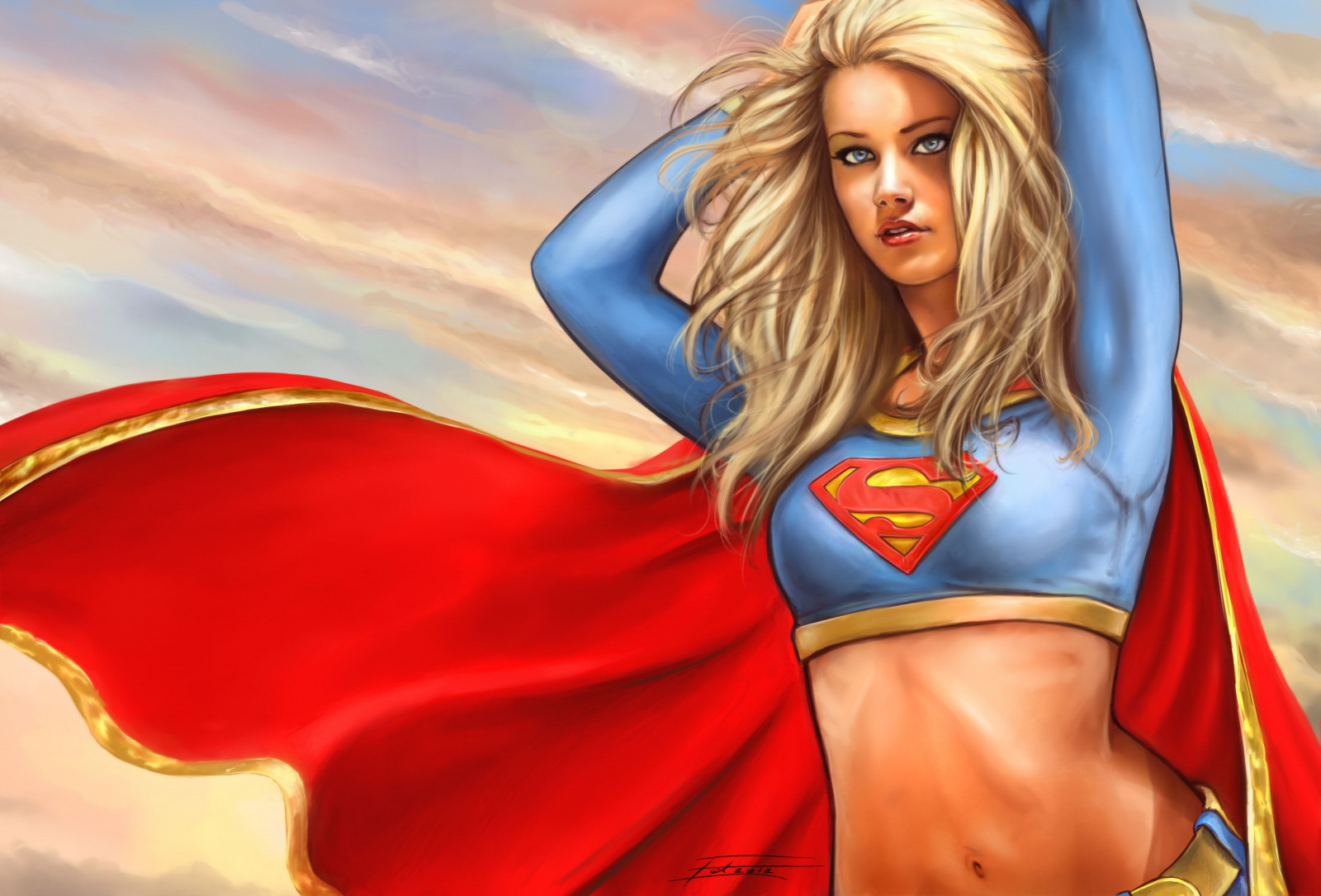 3637x2467 px, blonde, comics, fantasy, girl, Heroes, Supergirl, superhero, Superwoman