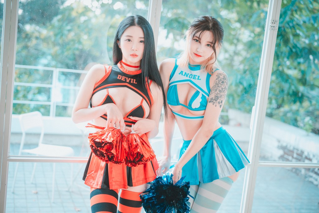 DJAWA Photo - Tae Ri (태리) & Bomi (보미): “Devil 666 & Angel 777” (81 photos) photo 1-4