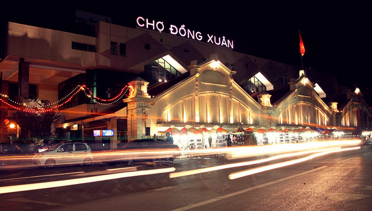 Hình ảnh chợ Đồng Xuân