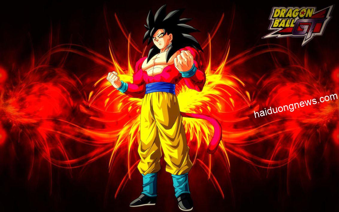 Hình nền đẹp về Goku và vũ trụ màu đỏ