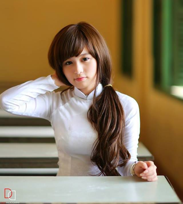 Girl xinh Việt Nam, Vietnam beautiful girl, hot girl, ao dai, TruePic.net