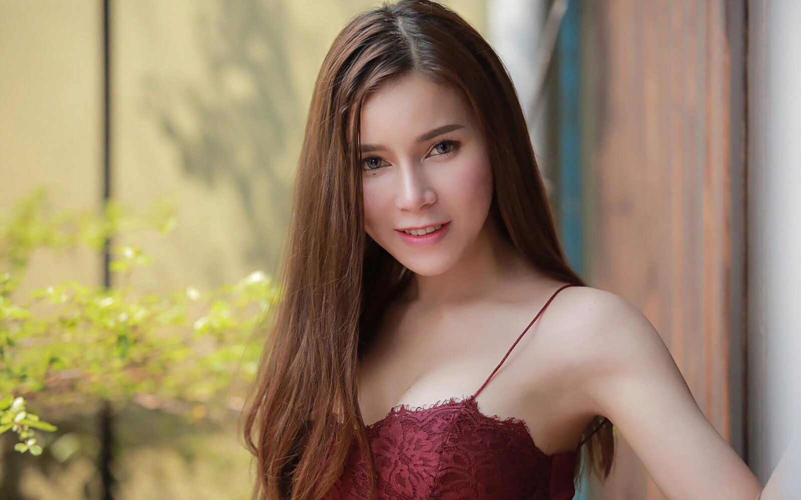 Lanchakorn Yeunyaw Thailand model Asian model brunette women face