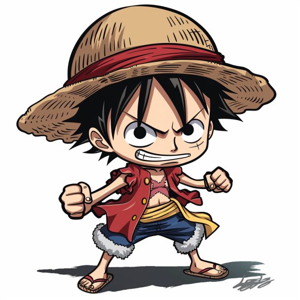 Luffy chibi ngầu 10