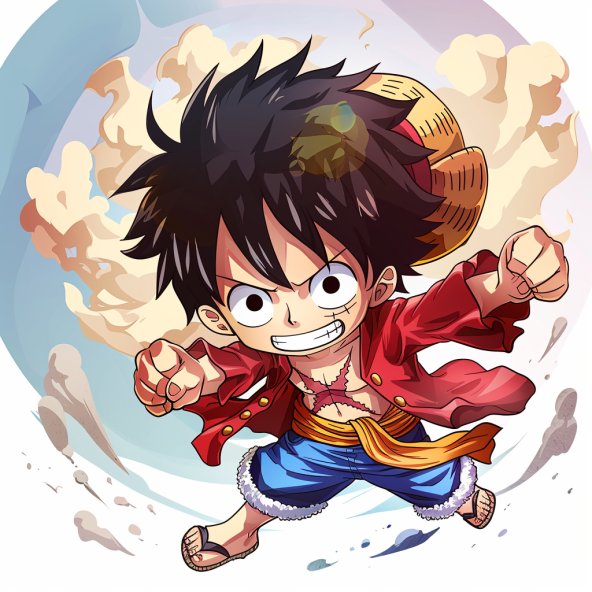 Luffy chibi ngầu 7