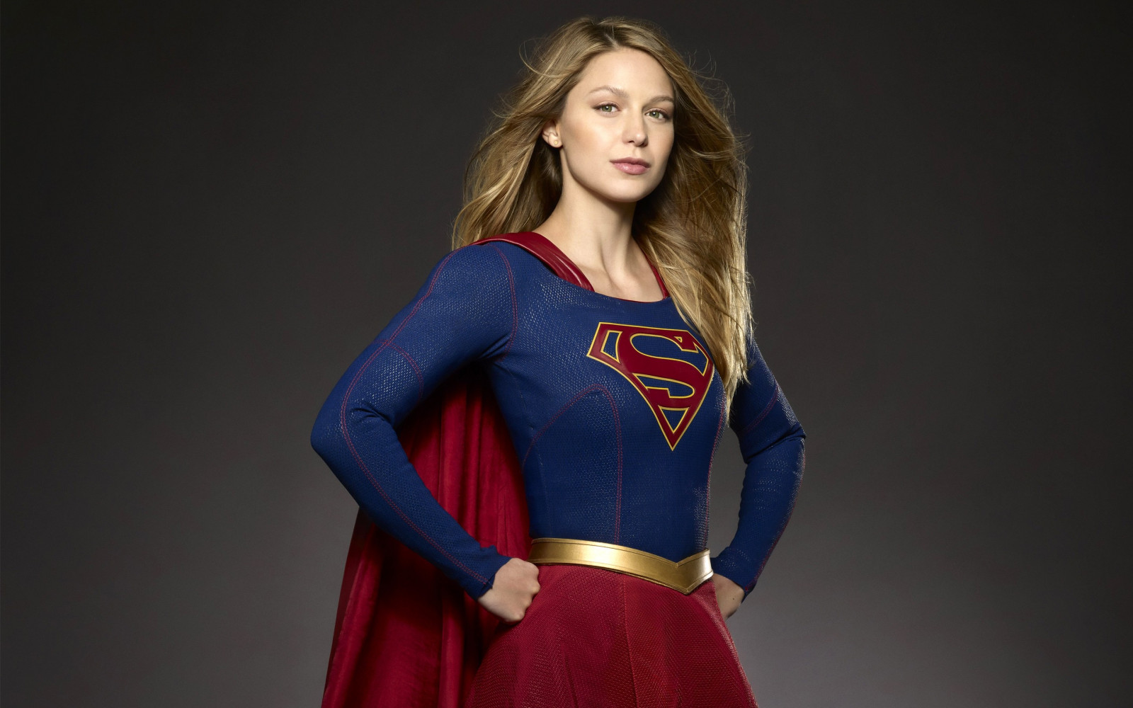 red, superhero, clothing, Melissa Benoist, Superwoman, costume, photo shoot, fictional character