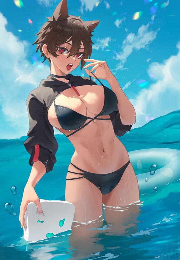 Tổng hợp ảnh nữ anime sexy gợi cảm bikini 171