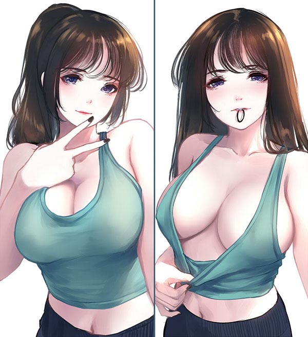 Tổng hợp ảnh nữ anime sexy gợi cảm bikini 402