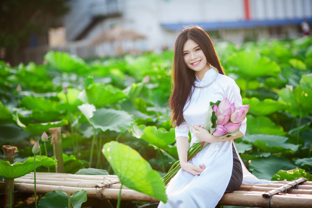 Cute girl, Vietnam beautiful girl, Girl Việt xinh, hot girl, ao dai