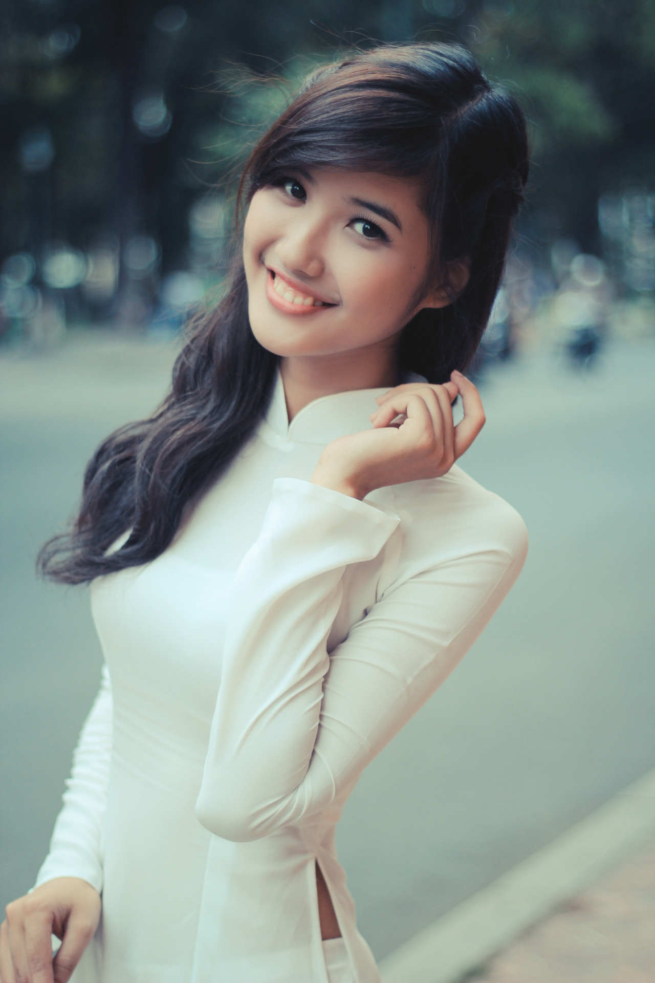 Cute girl, Vietnam beautiful girl, Girl Việt xinh, hot girl, ao dai